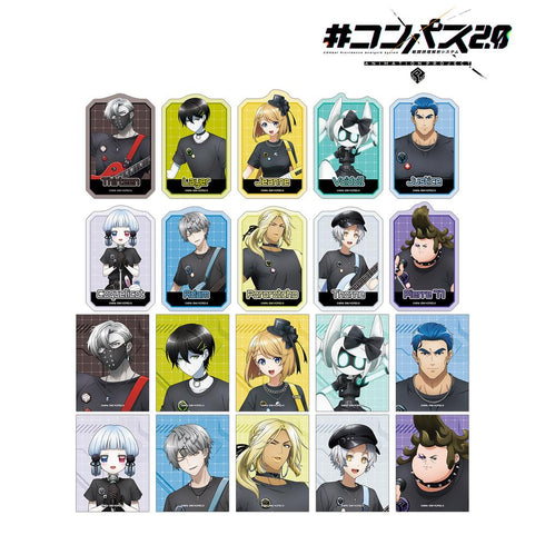 『#コンパス2.0 戦闘摂理解析システム』描き下ろし ロックバンドver. トレーディングダイカットステッカー(単位/BOX)